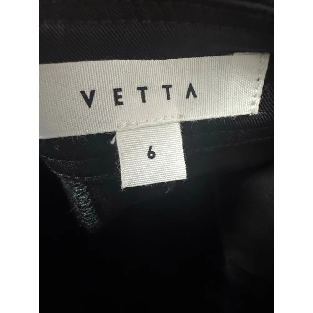 VETTA Black Square Neck Apron Jumpsuit Size 6 - Picture 4 of 7